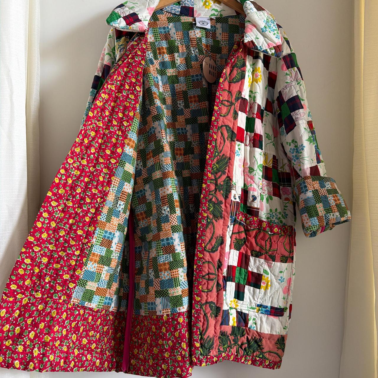 Women's Jacket - Multi - XL – Antique patchwork q… - image 8