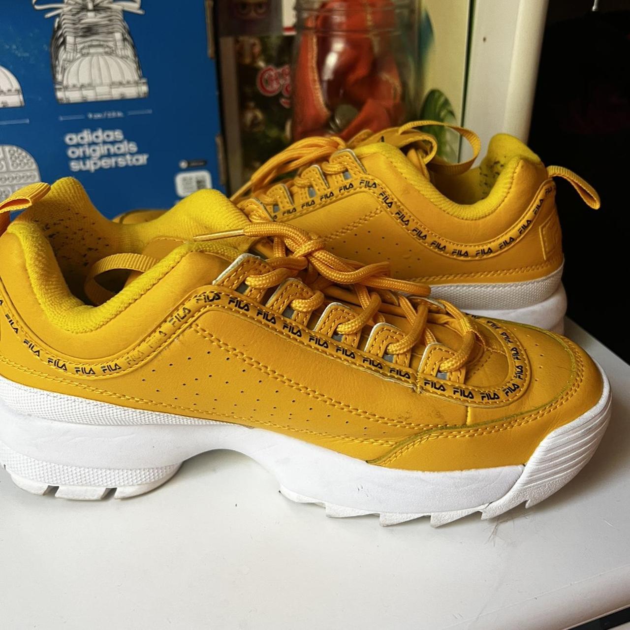 yellow filas womens