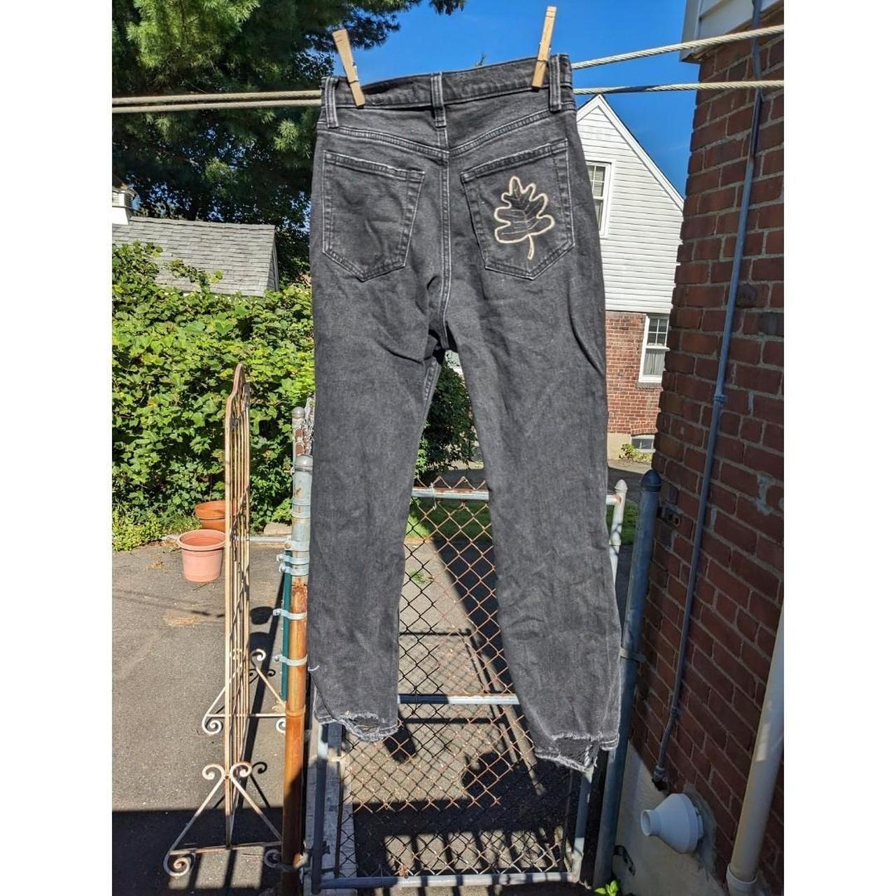 Bleach painted black jeans ꕥ Abercrombie & Fitch... Depop