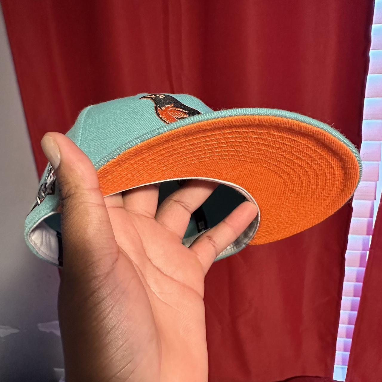 Baltimore orioles fitted hat Rare pro image drop - Depop