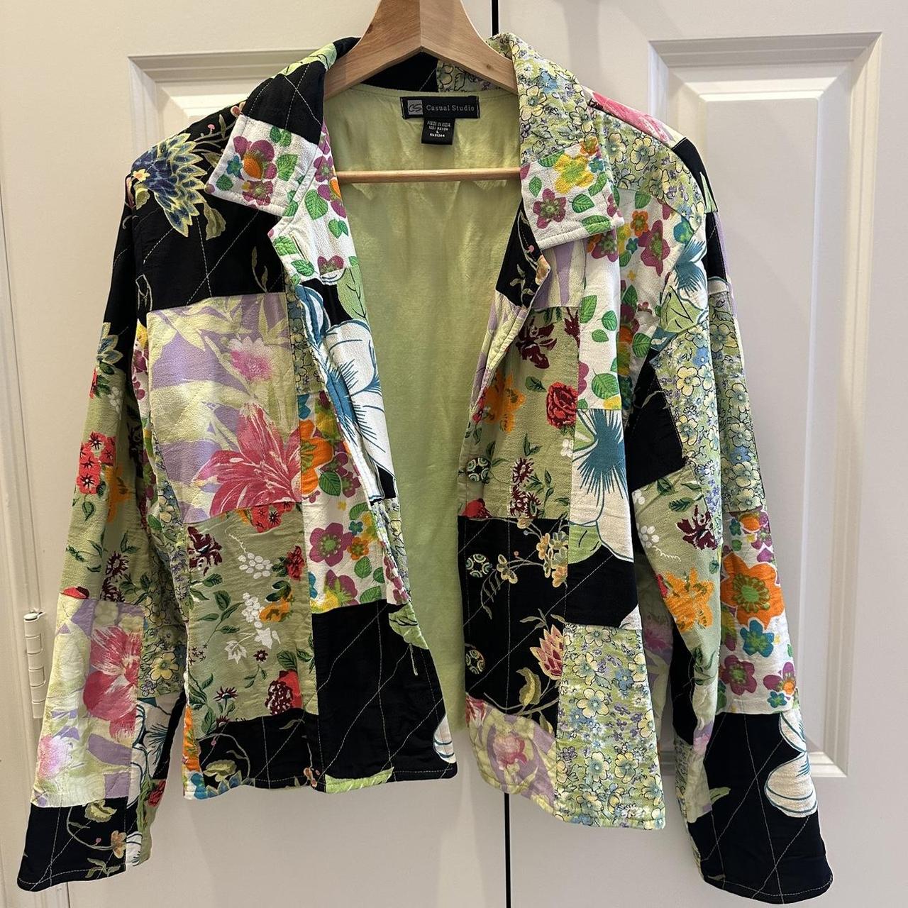 Women's Jacket - Multi - L – Unique patchwork jac… - image 1