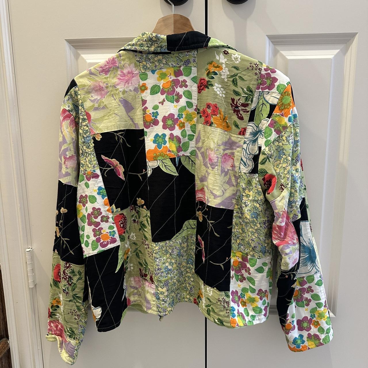 Women's Jacket - Multi - L – Unique patchwork jac… - image 2