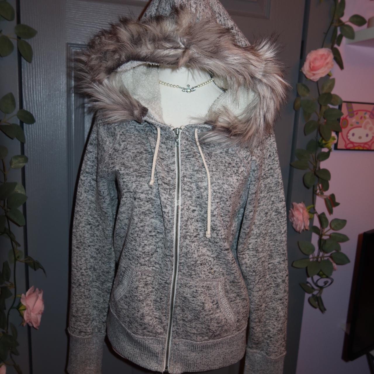 Y2k fur-jacket - Depop Y2k fur-jacket - Depop