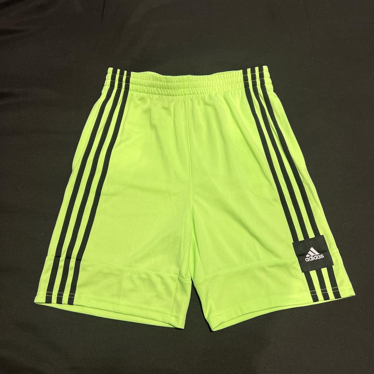 adidas lime green shorts