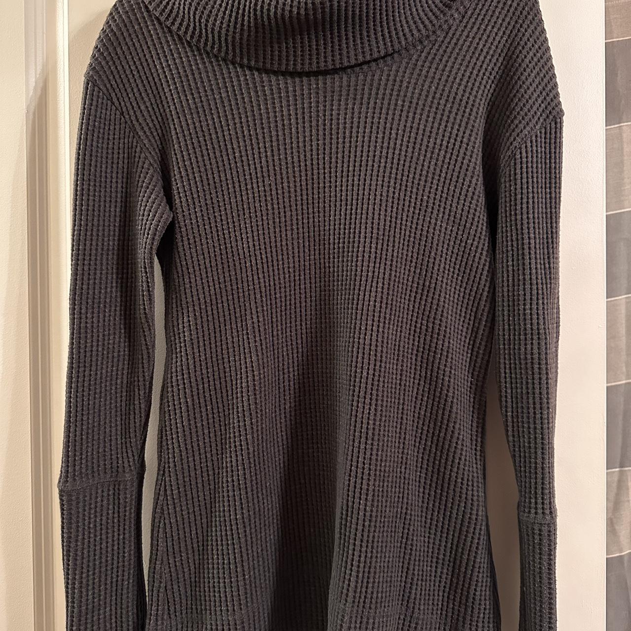 Thick Gray Long Sweater This honestly could be work... - Depop