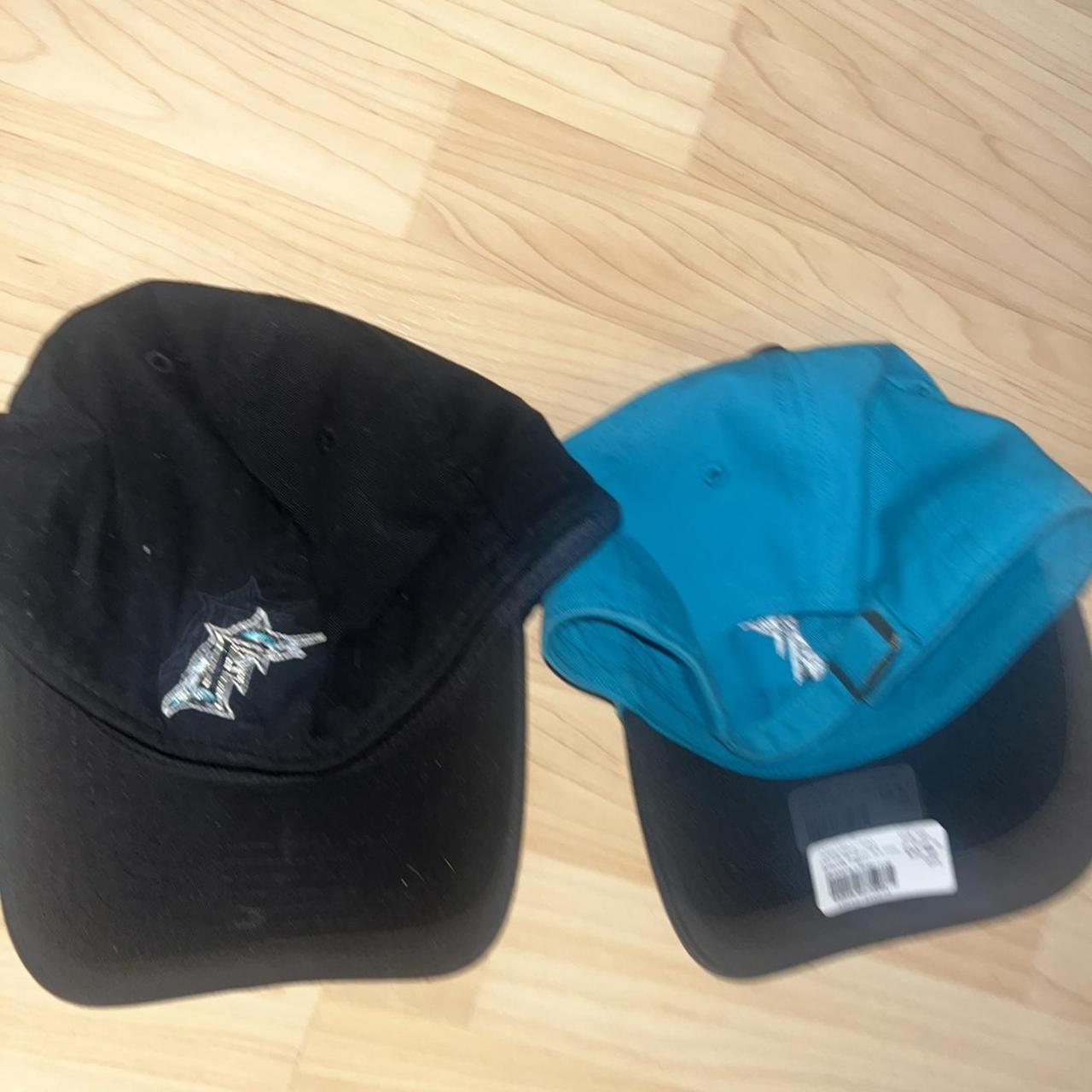 Vintage Starter Florida Marlins Teal 90s Baseball - Depop