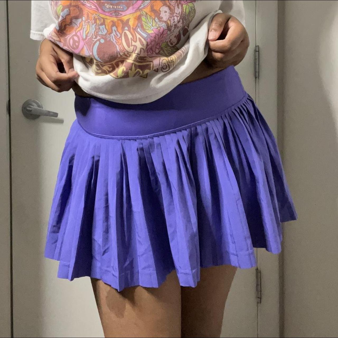 Lululemon store purple skirt