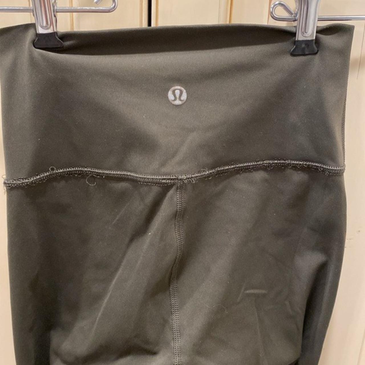 Lululemon army green luxtreme Size 6 Worn 3-4 - Depop