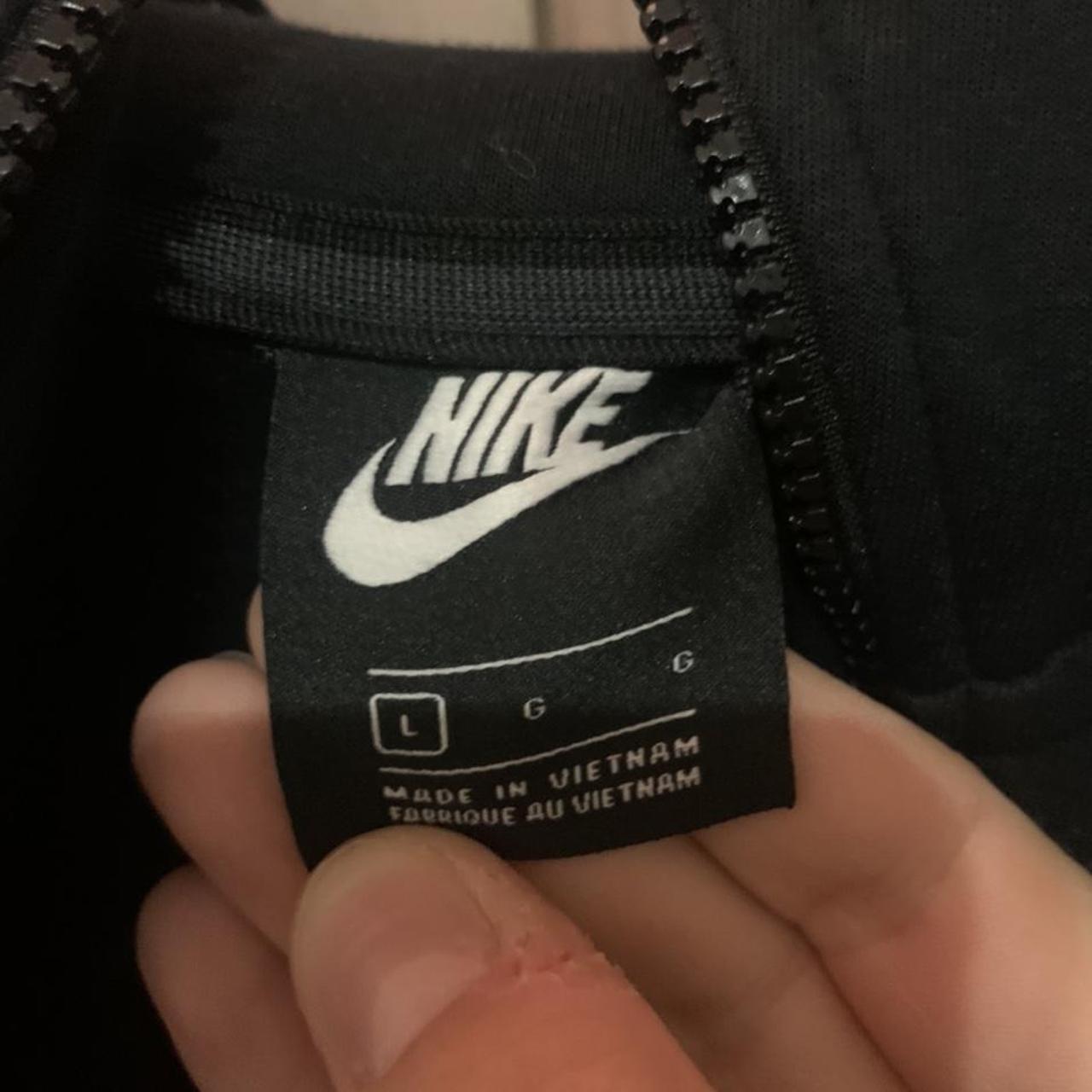 Black Nike Tech Zip Up Hoodie - small stains on... - Depop