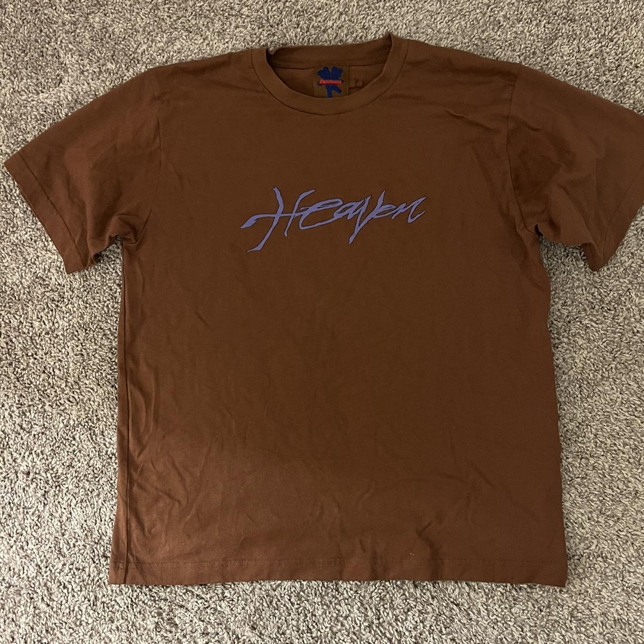 Heaven By Marc Jacobs Brown & Purple T-Shirt Size... - Depop