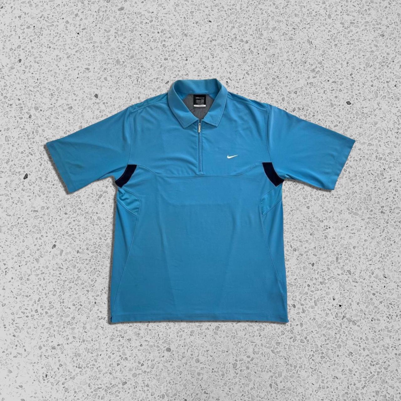 Nike Men's Blue and Black Polo-shirts | Depop