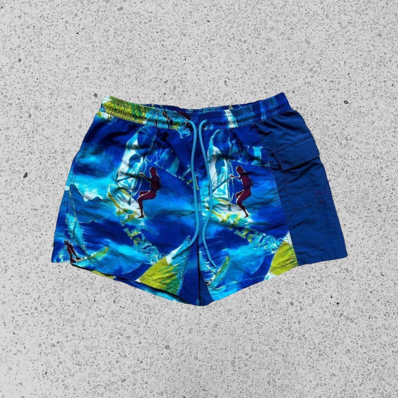 Men’s vintage swim shorts Vintage 90s Fila surf... Depop