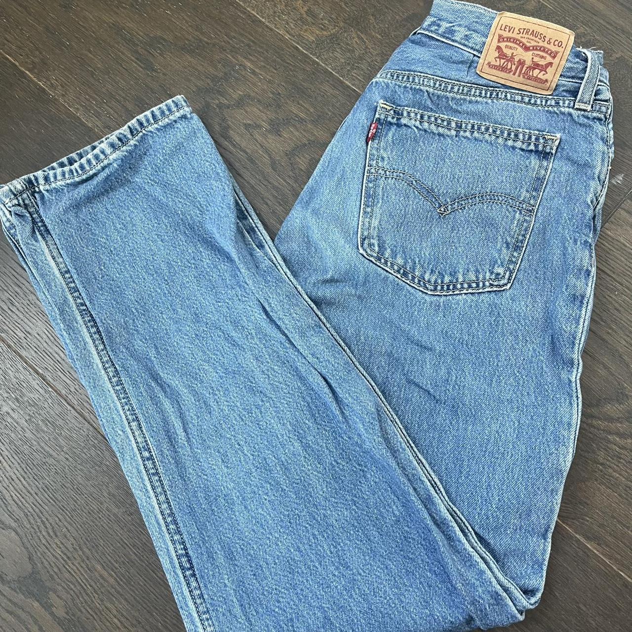 Levis low pro medium wash jeans These are so... - Depop