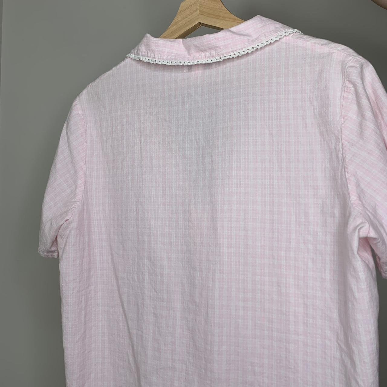 Miss Elaine Women's Pink and White Blouse (4)