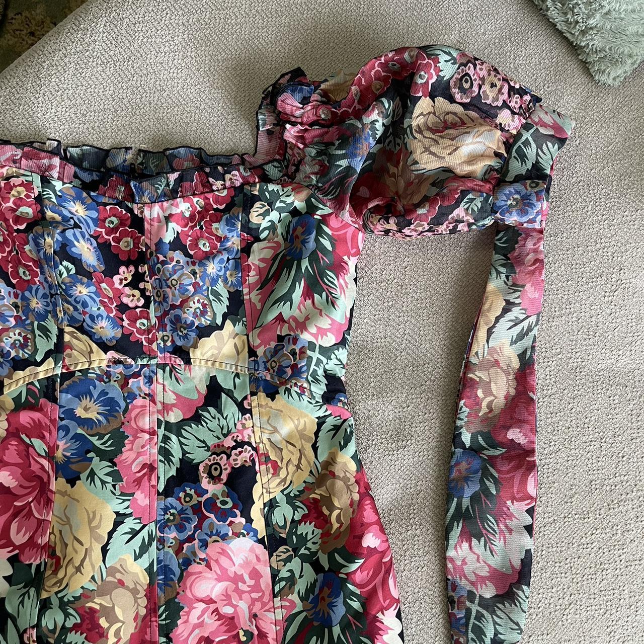 Off the shoulder floral dress 🎀🎀 NO PAYPAL... - Depop