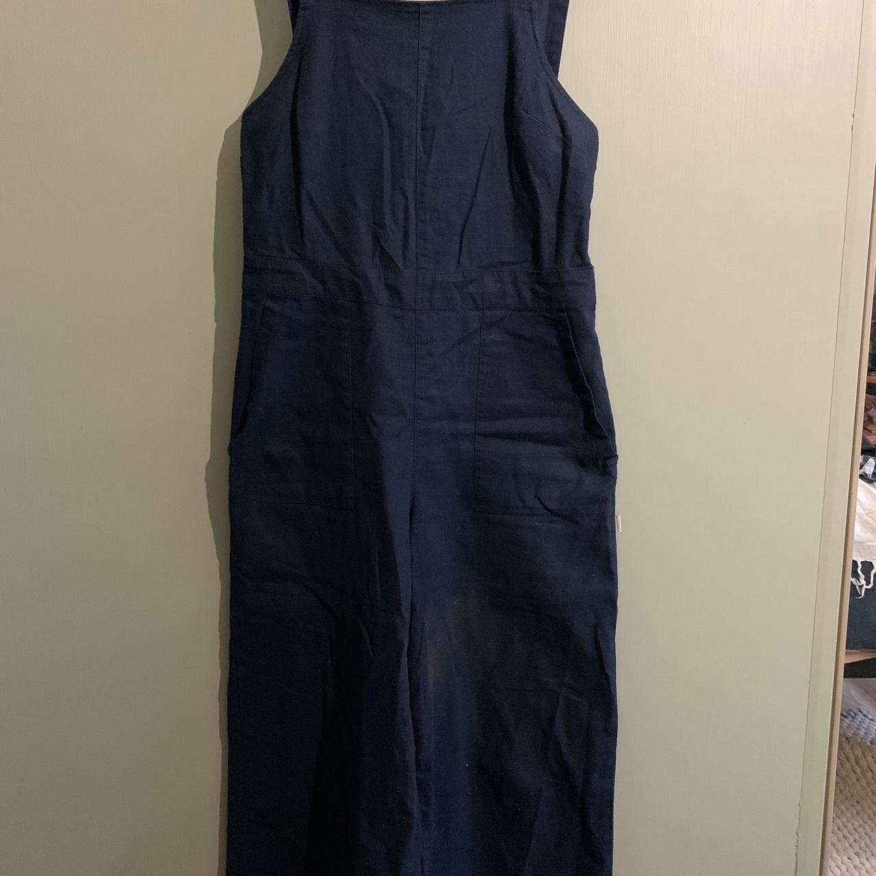 Cute blue Ghanda jumpsuit. Wide leg, side pockets,... - Depop