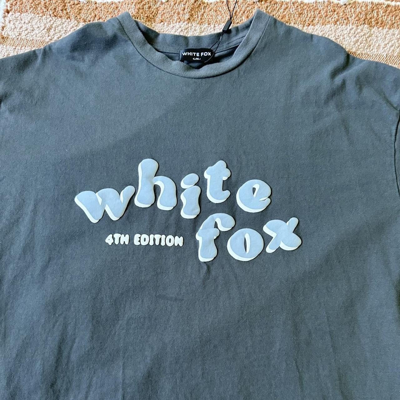 White Fox Oversized Tee Excellent Condition Depop