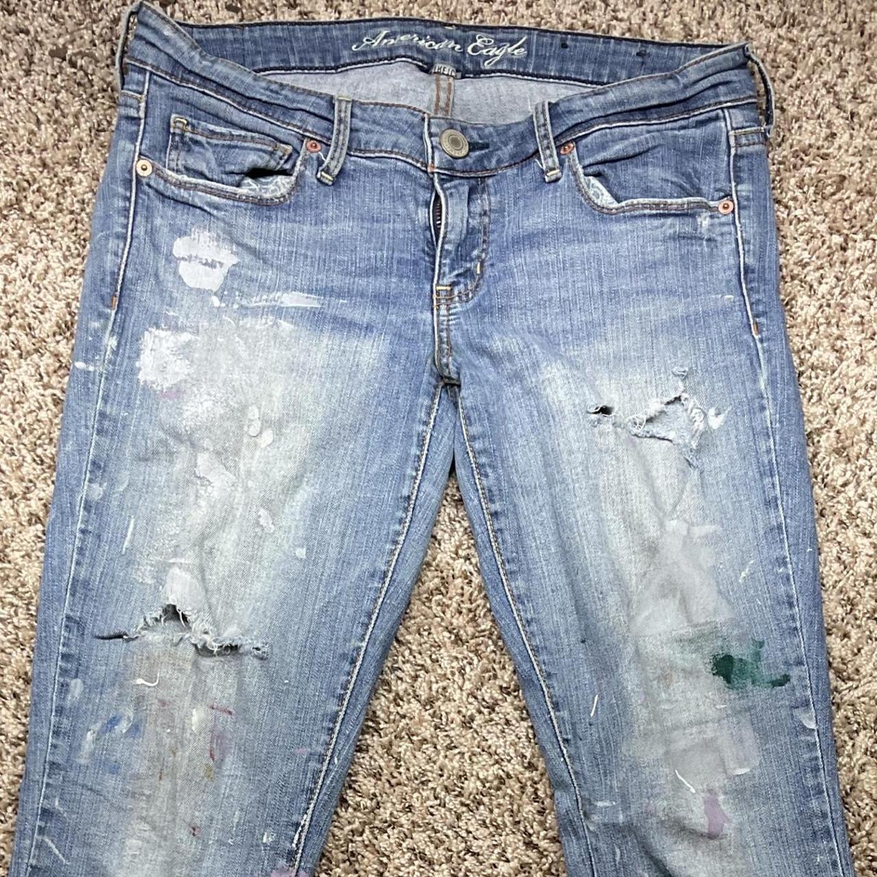 Grunge Painter Distressed Worn in American Eagle Low... - Depop