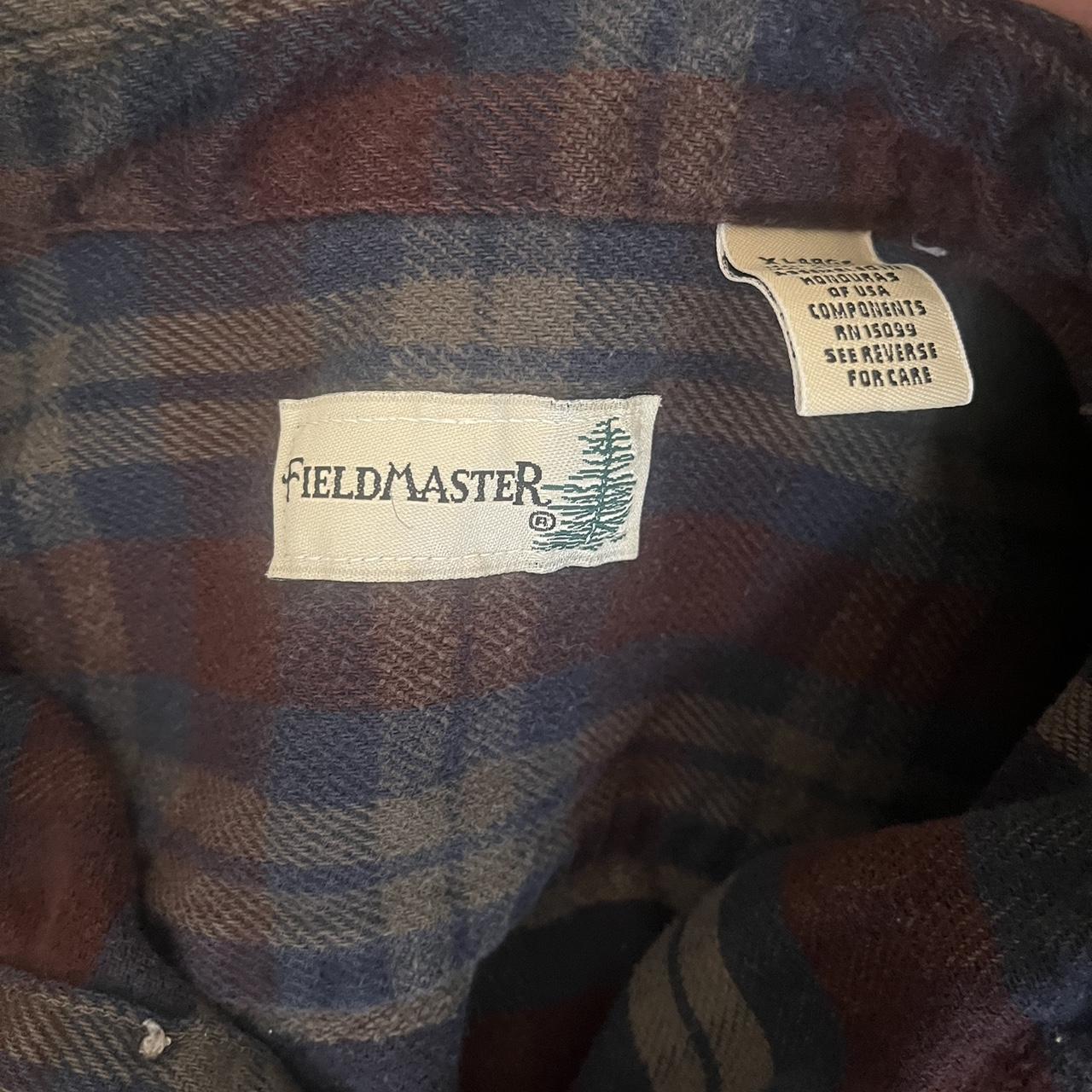 FieldMaster grandpa outdoorsy flannel Dark lucious... - Depop