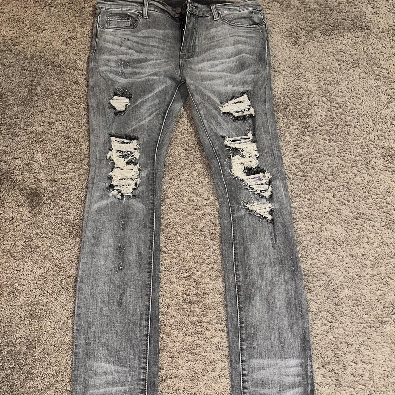 Mnml grey denim shops jeans