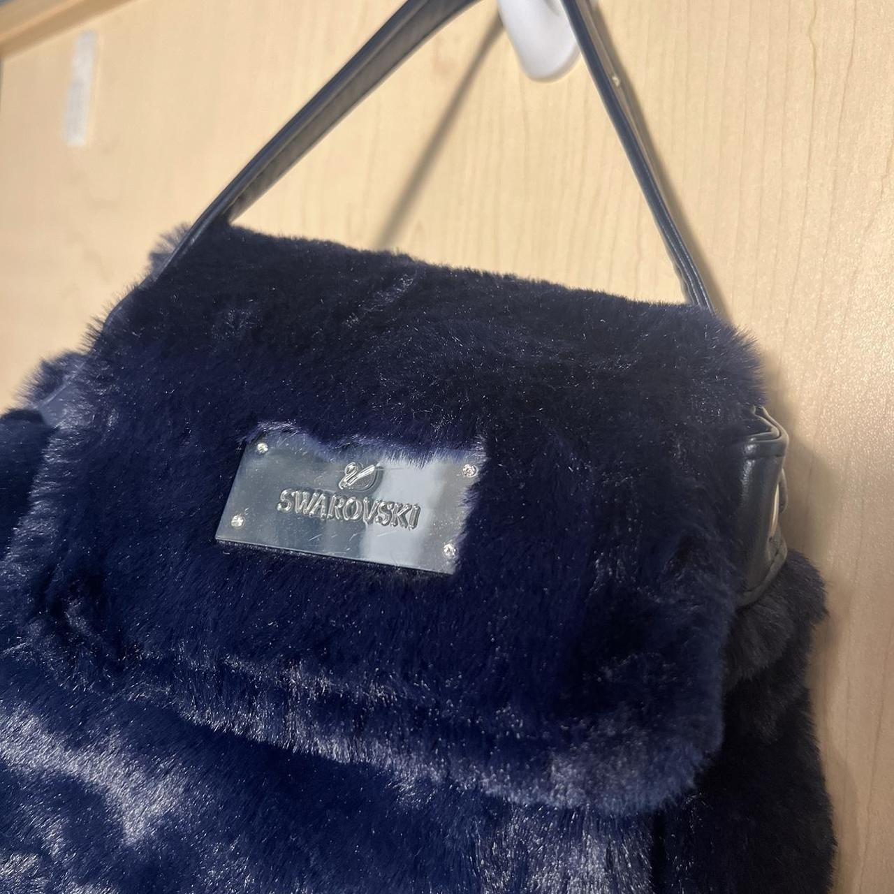 Brand new Swarovski mini fur backpack