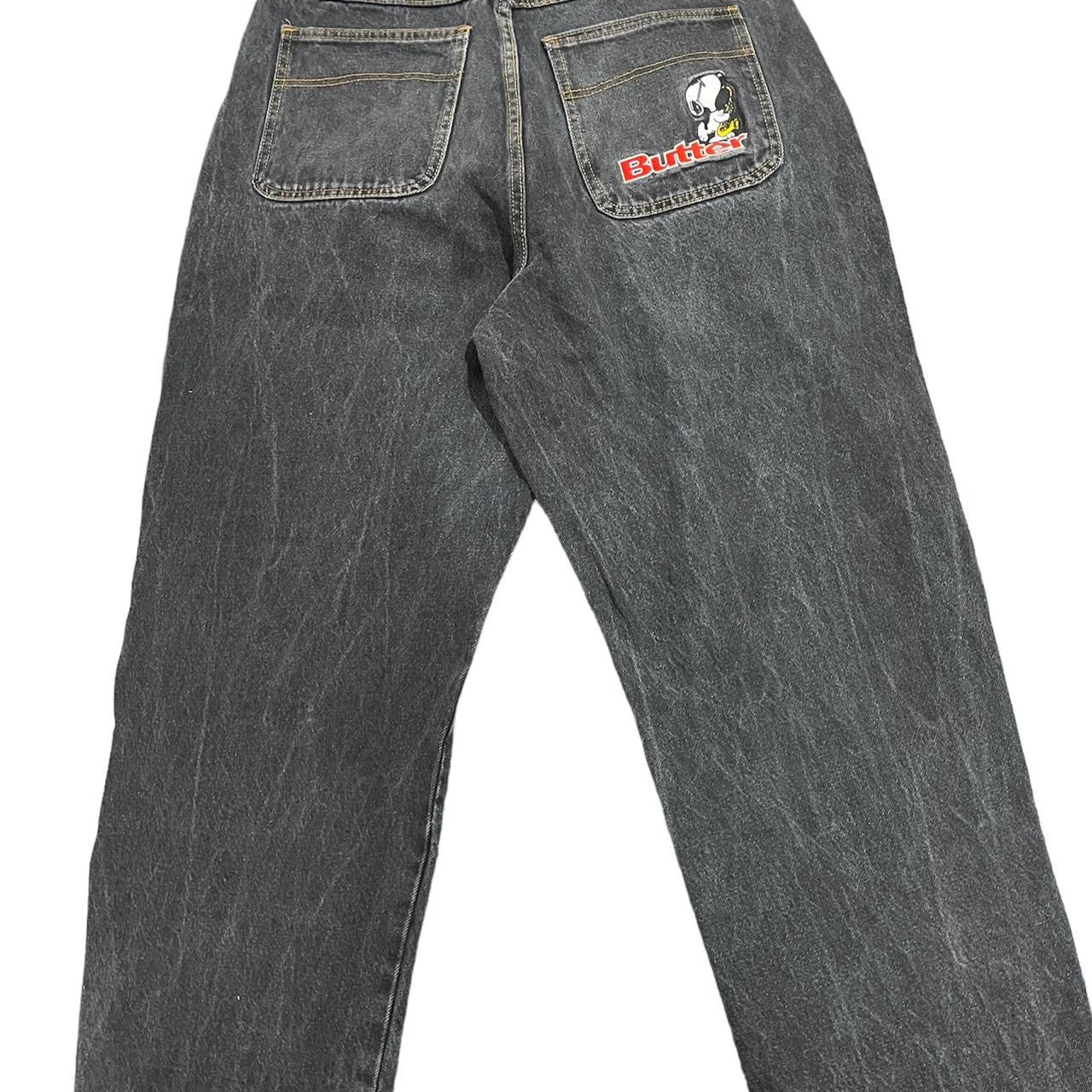 BUTTER GOODS X PEANUTS JAZZ DENIM JEANS WASHED... Depop