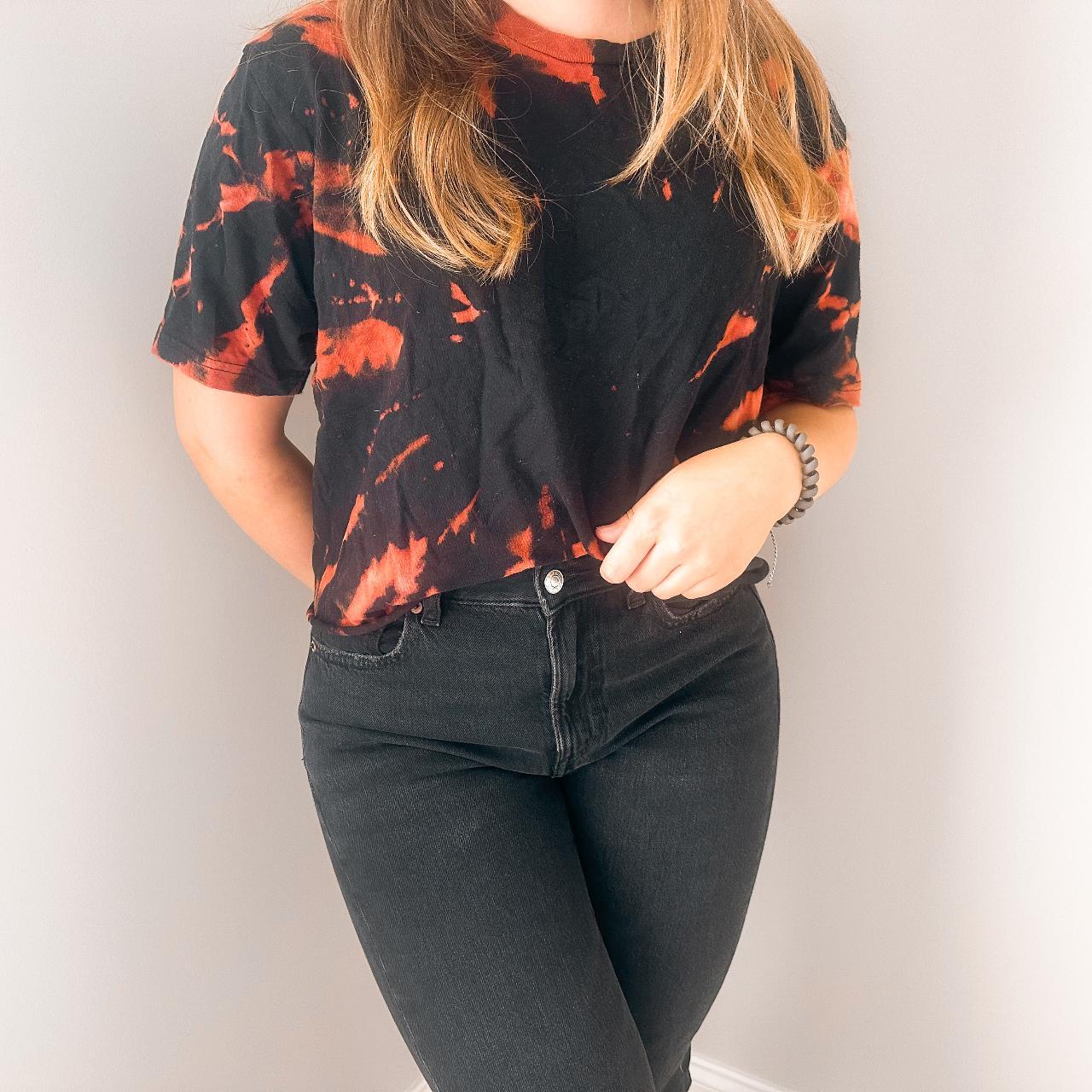 mens bleach tie dye shirt