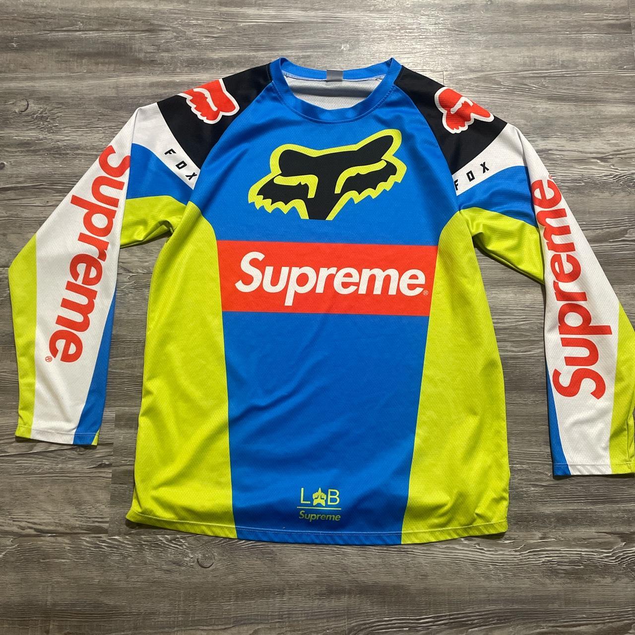 supreme moto jersey - Depop