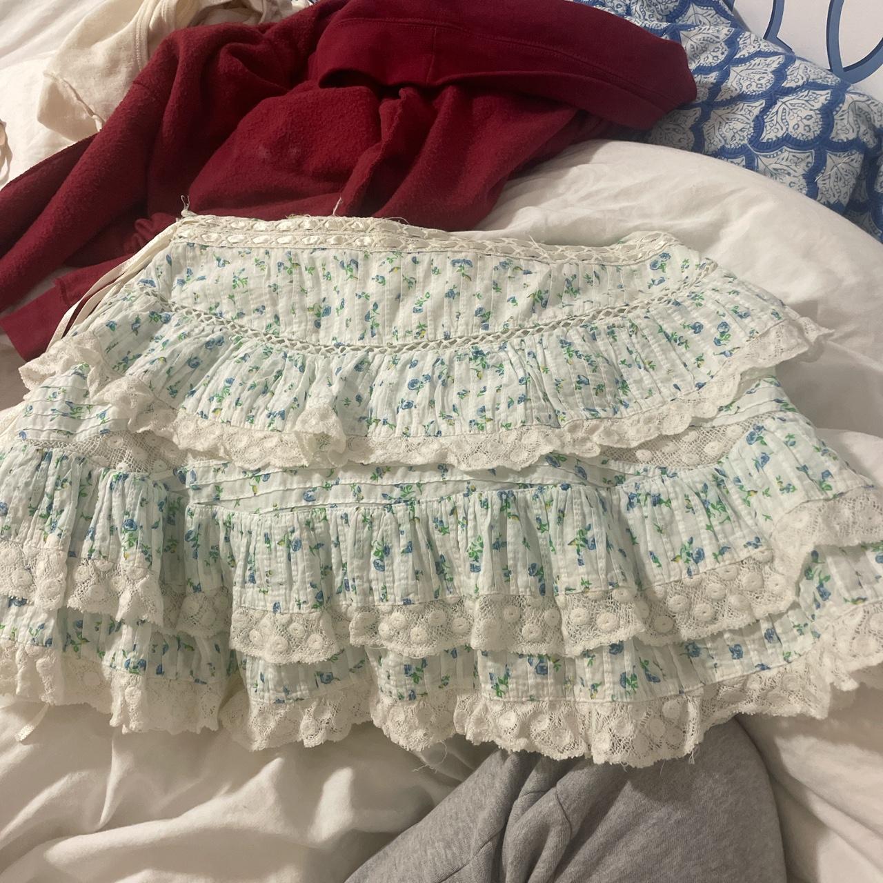 LoveShackFancy Women's Skirt Depop