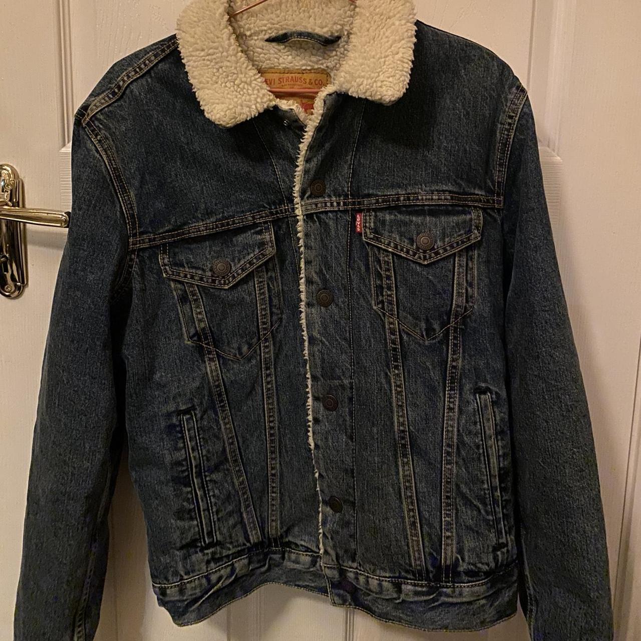 Levis denim borg jacket best sale