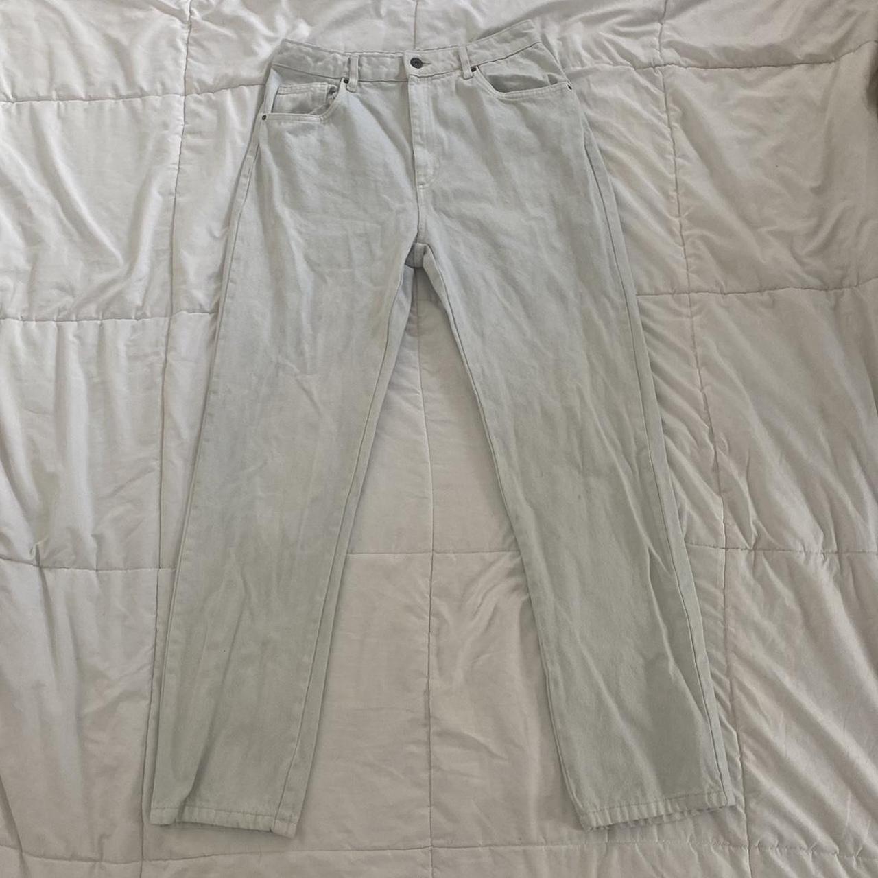 Cotton On Women's White and Blue Jeans | Depop