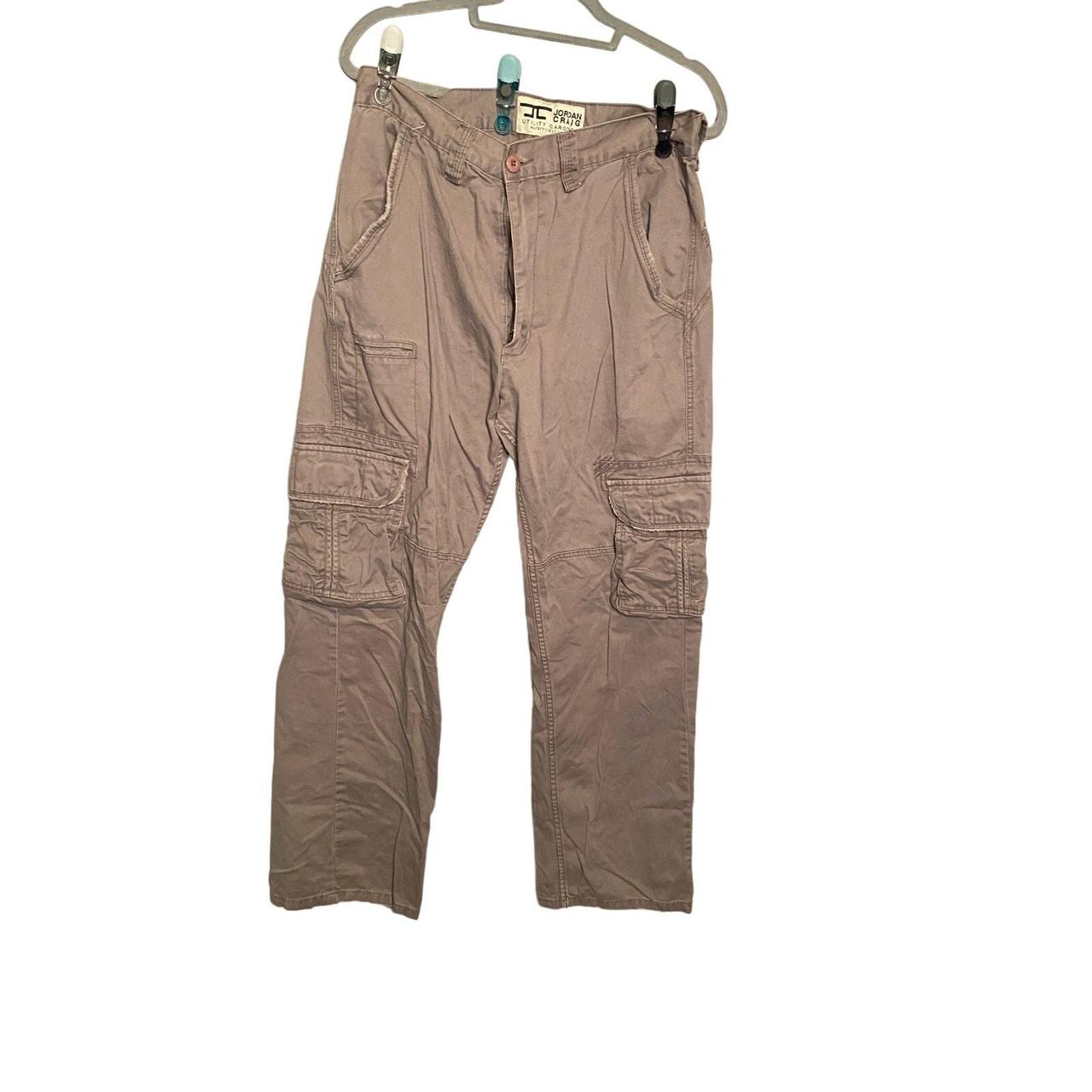 Jordan Craig Baggy Khaki Cargo Pants Sz 32x 32 Y2K