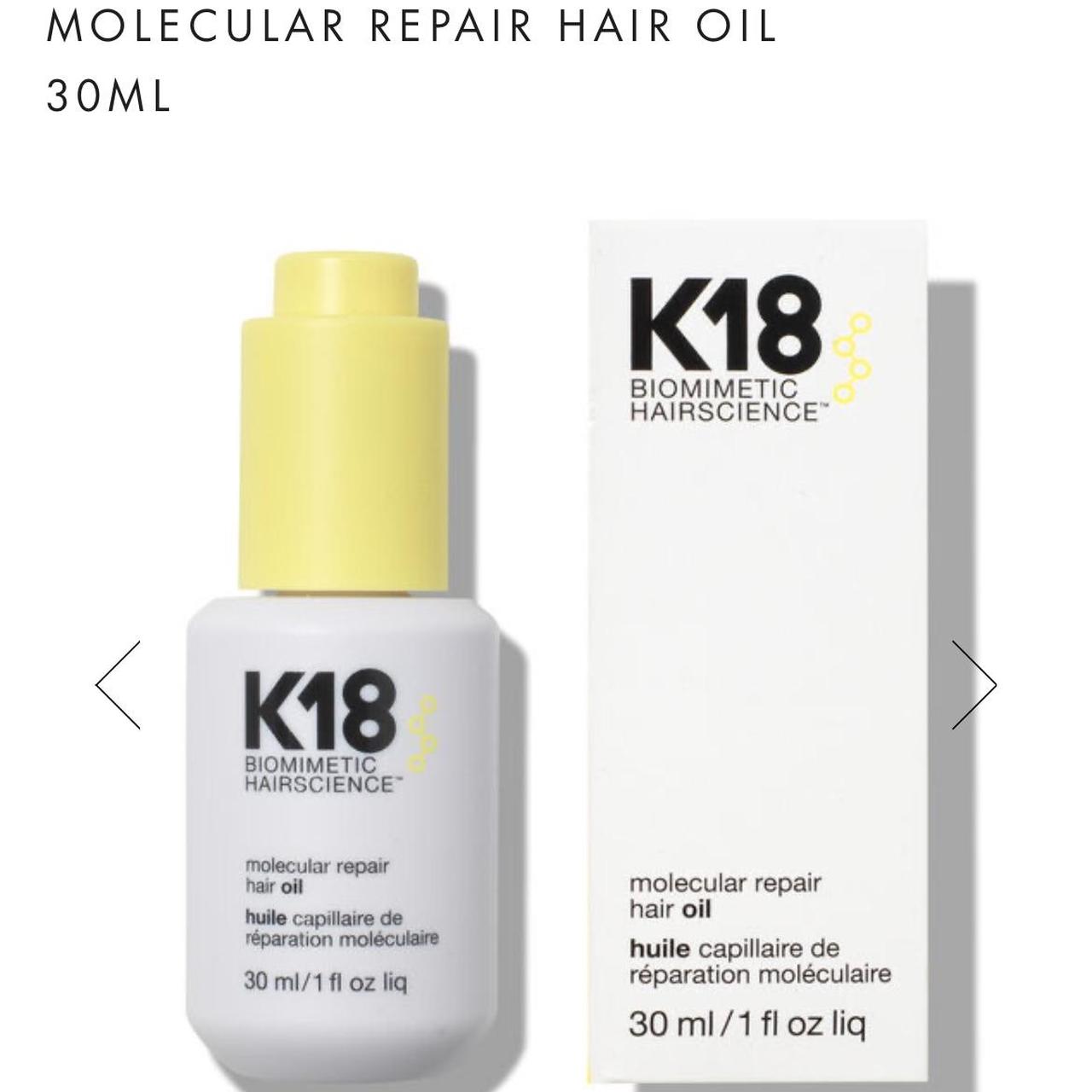 K18 Hair Molecular Repair Hair Oil (30ml). Brand... Depop