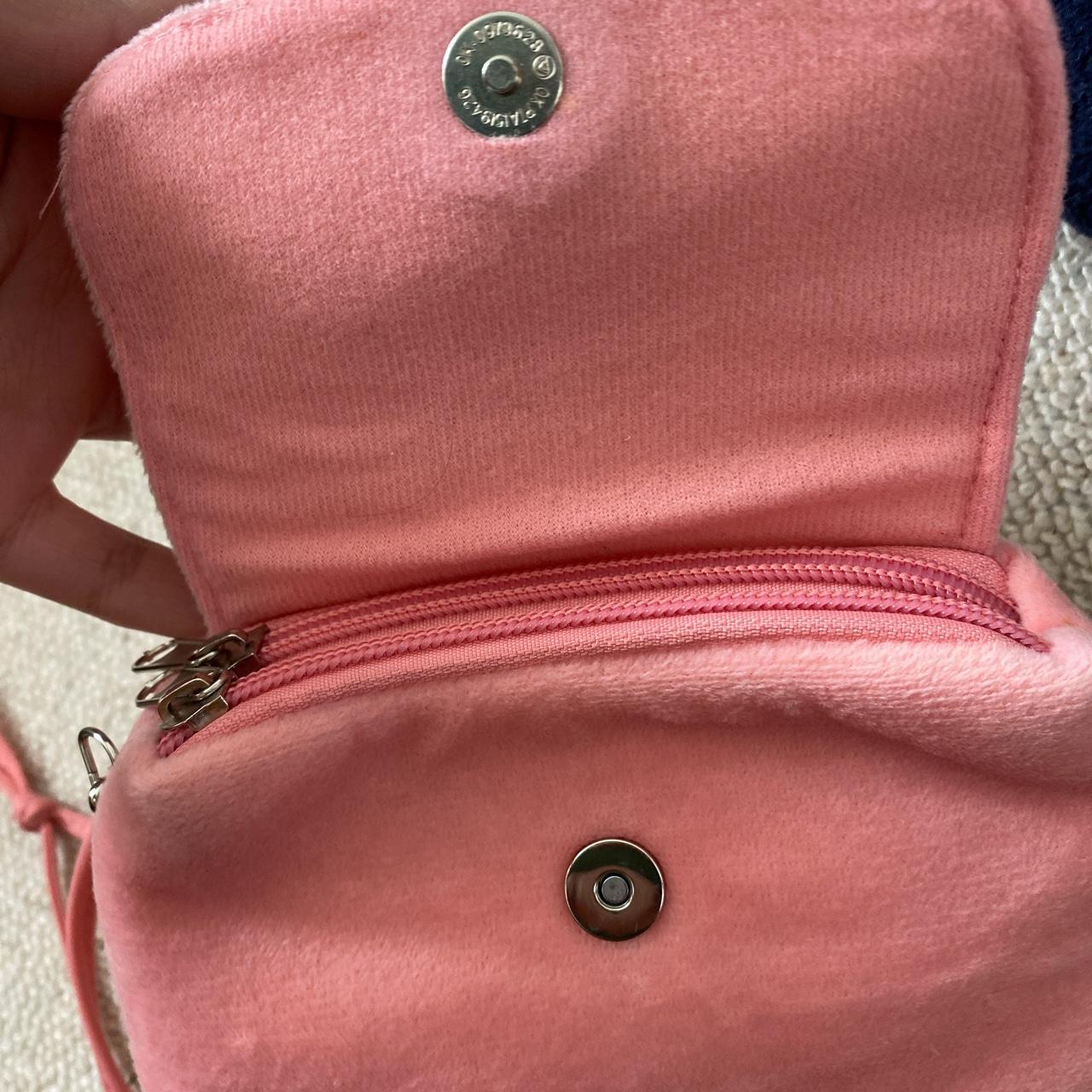 small pink bag with flower bought used but good... - Depop