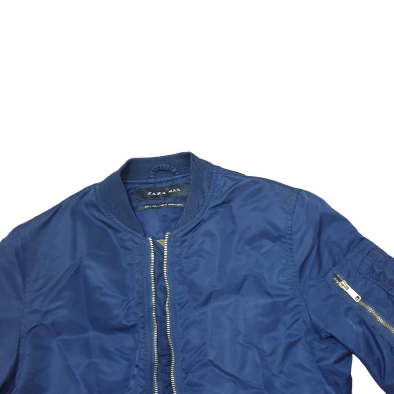 Zara Men's Blue Jacket Depop