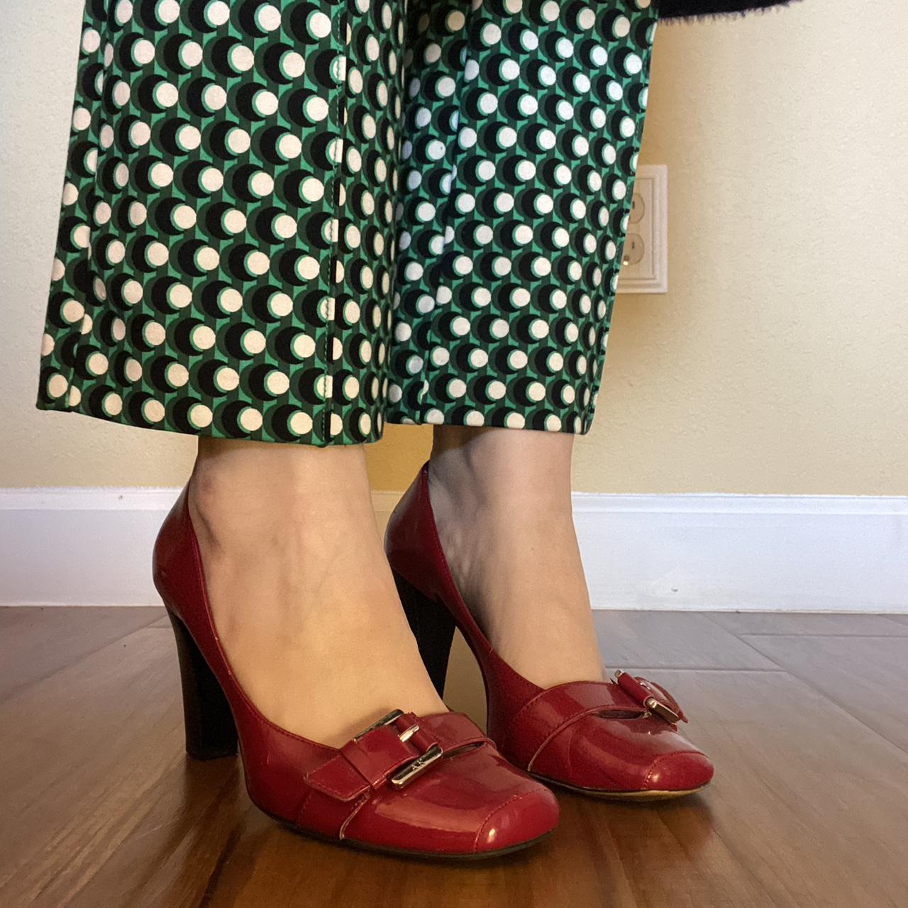 Anne klein cheap red heels