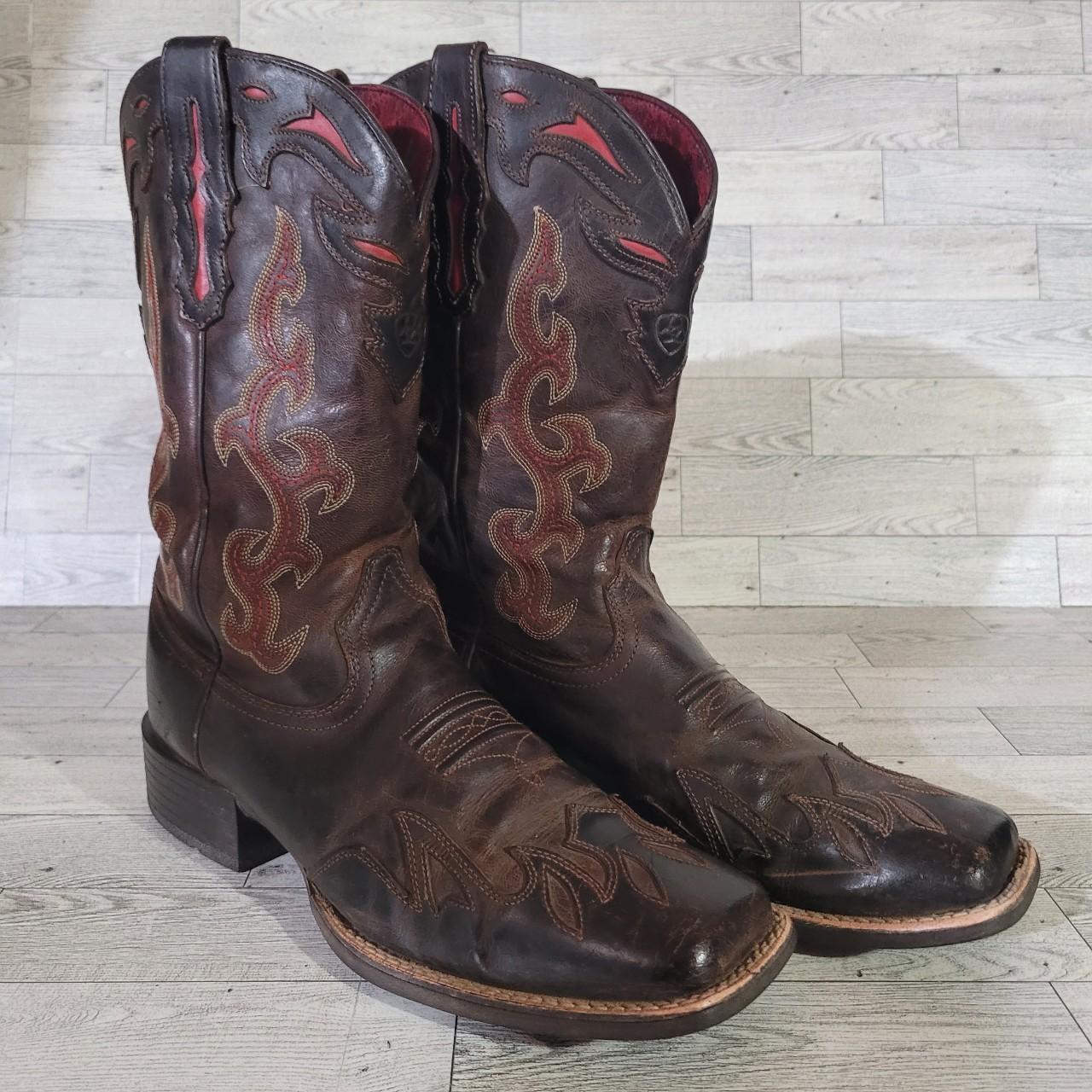 Women s Ariat Sidekick Western Brown Leather Rodeo