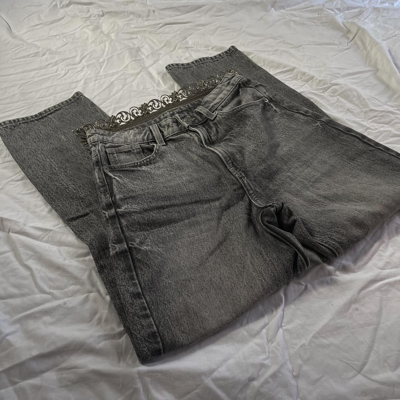 H&M 90s straight leg jeans Size 4 High waisted... - Depop