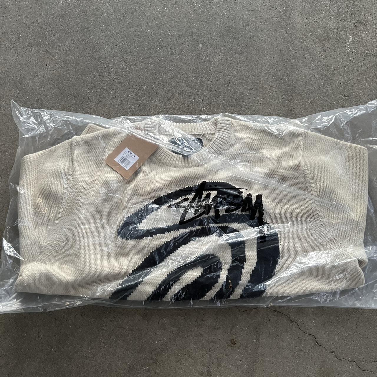 Stussy Curly S Knit Sweater New Size - Depop