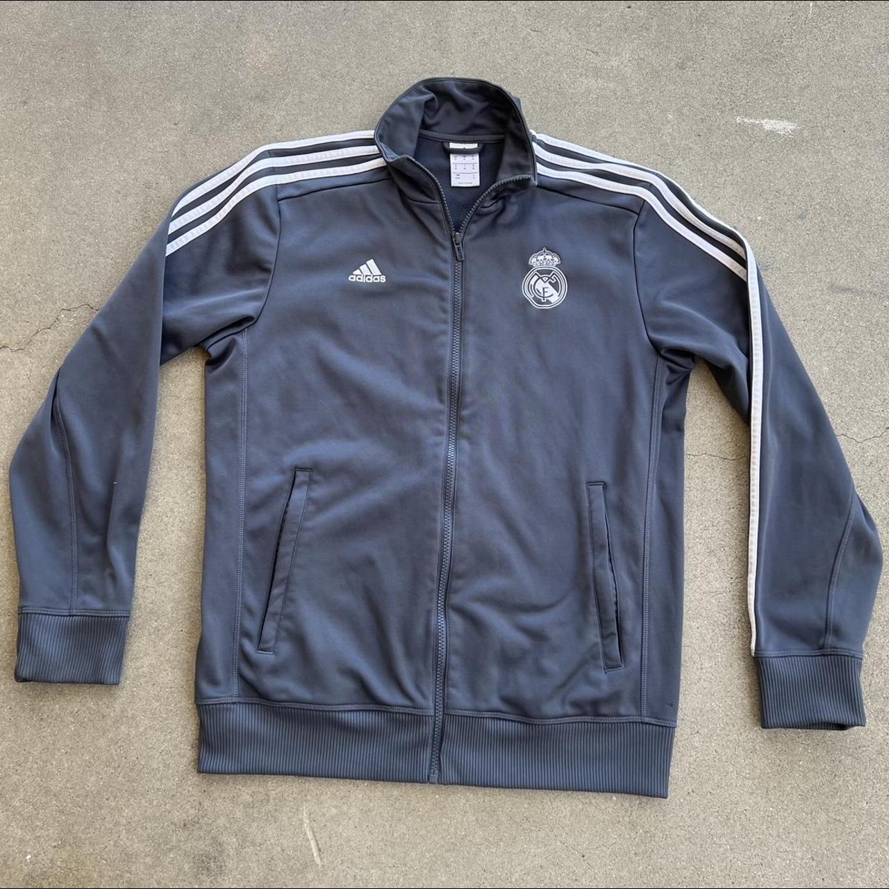 Adidas Real Madrid Track Jacket 2014 15 Size Medium - Depop