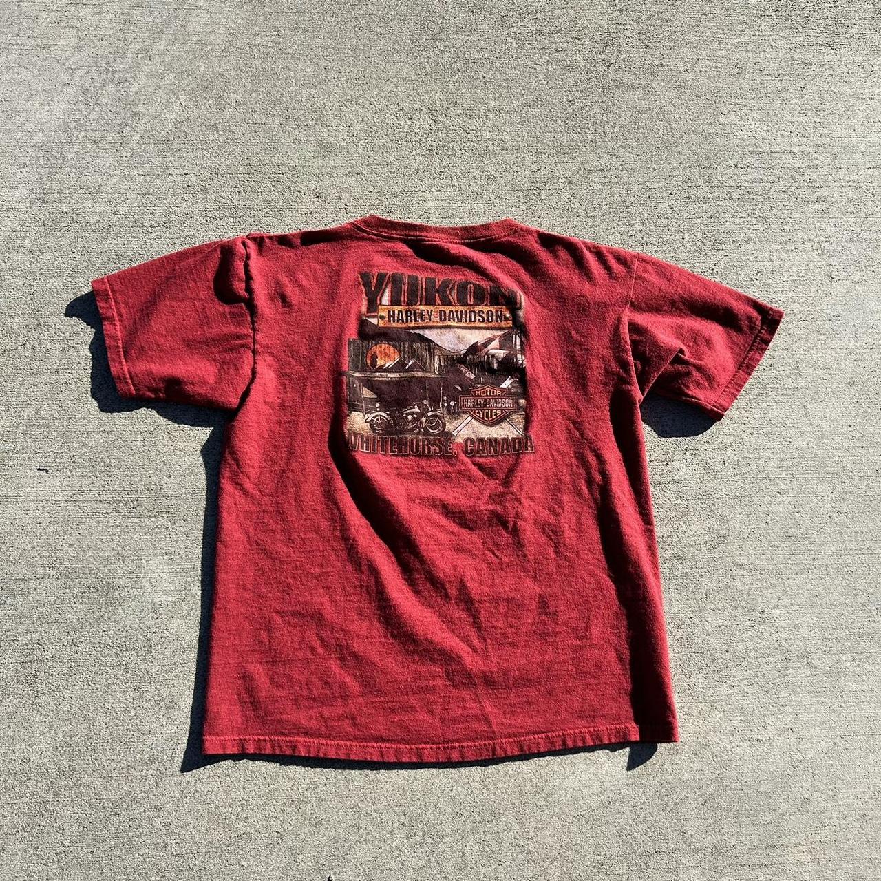 Vintage Harley Davidson Tee The Great American Road... - Depop