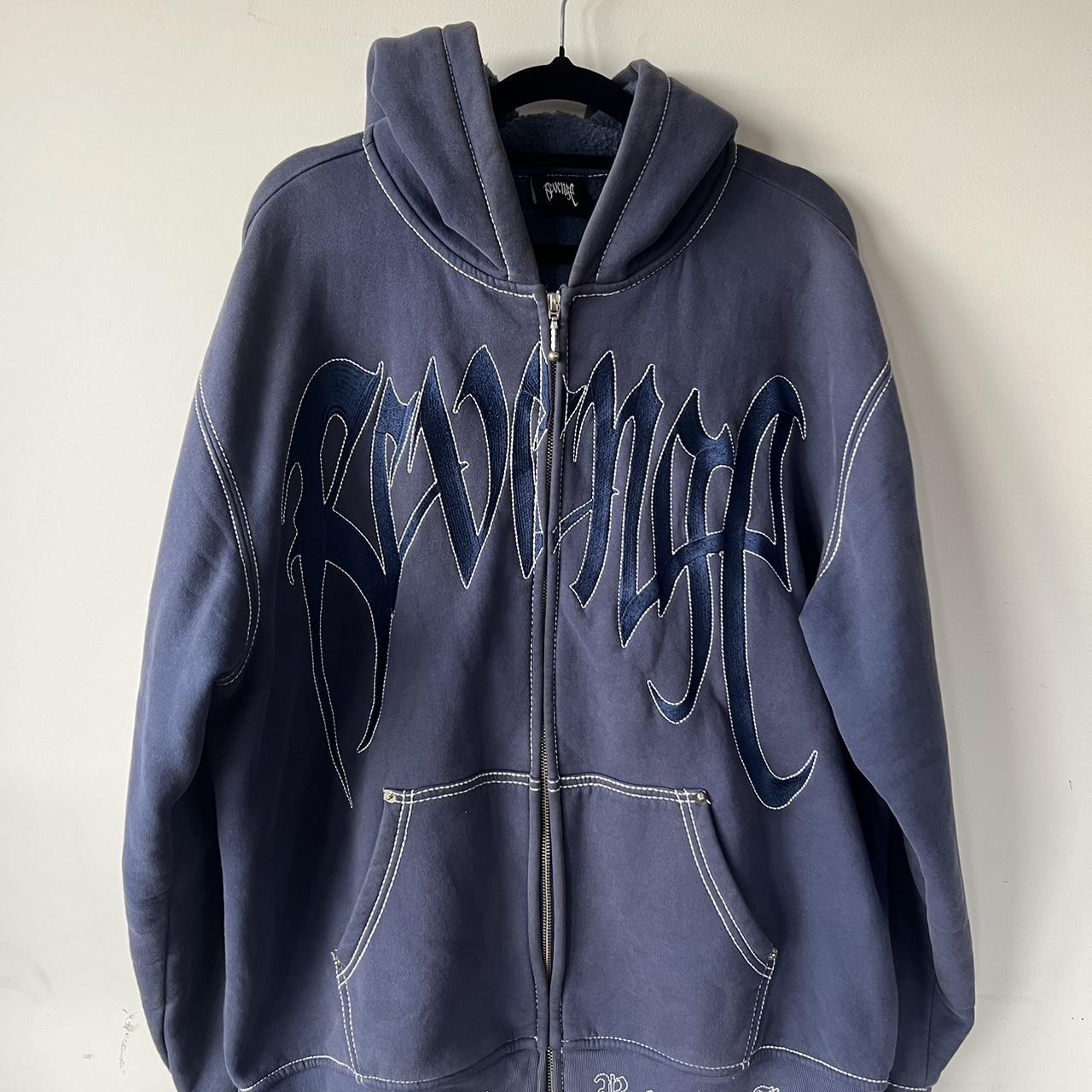 Black and blue revenge hoodie hotsell