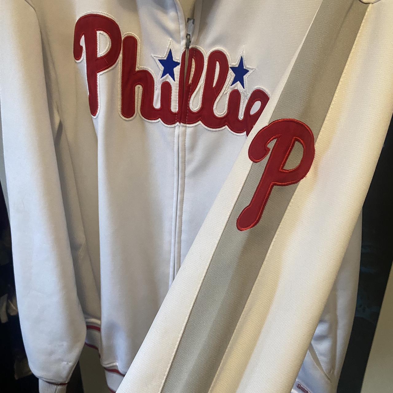 Brand New Philadelphia Phillies Full Zip Black - Depop