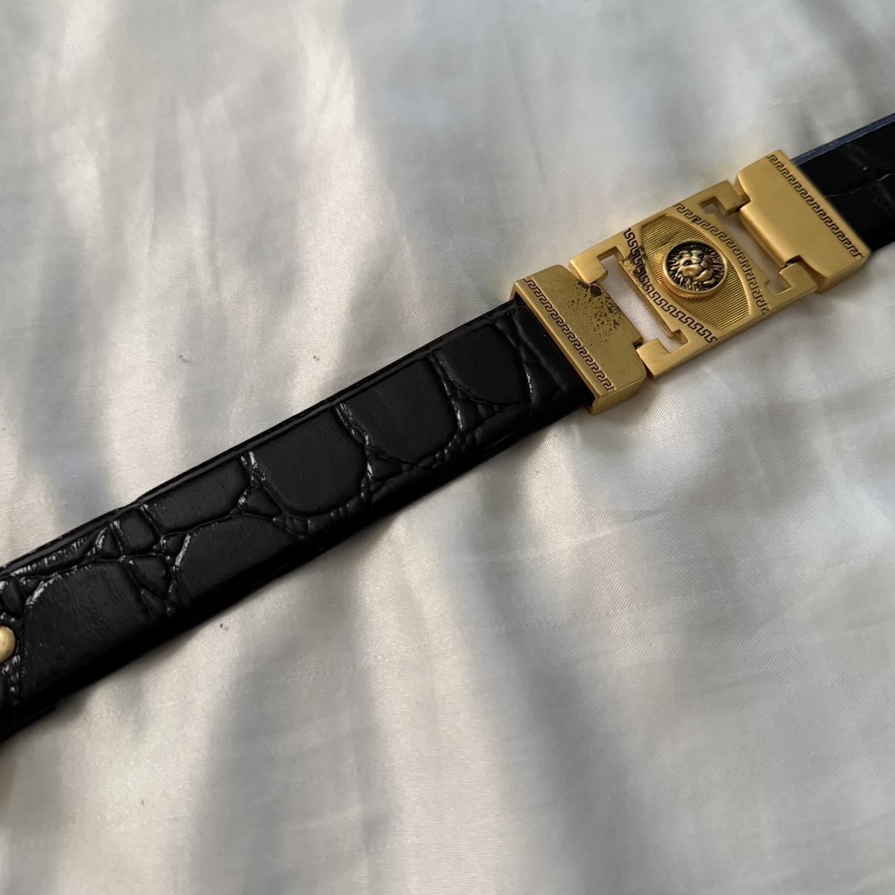 Versace Men's Belt - Black/Multi – authentic blac… - image 3