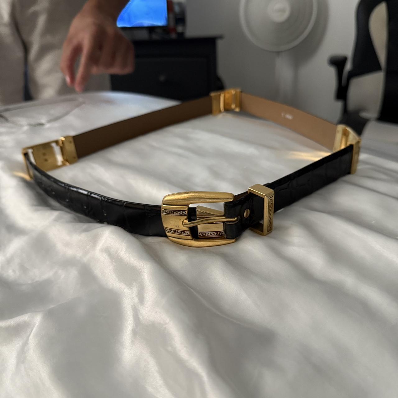 Versace Men's Belt - Black/Multi – authentic blac… - image 4