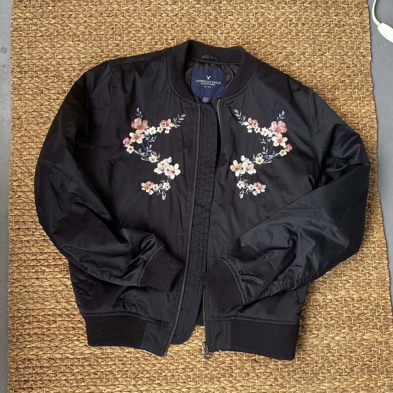 American Eagle Outfitters Floral Embroidery Depop