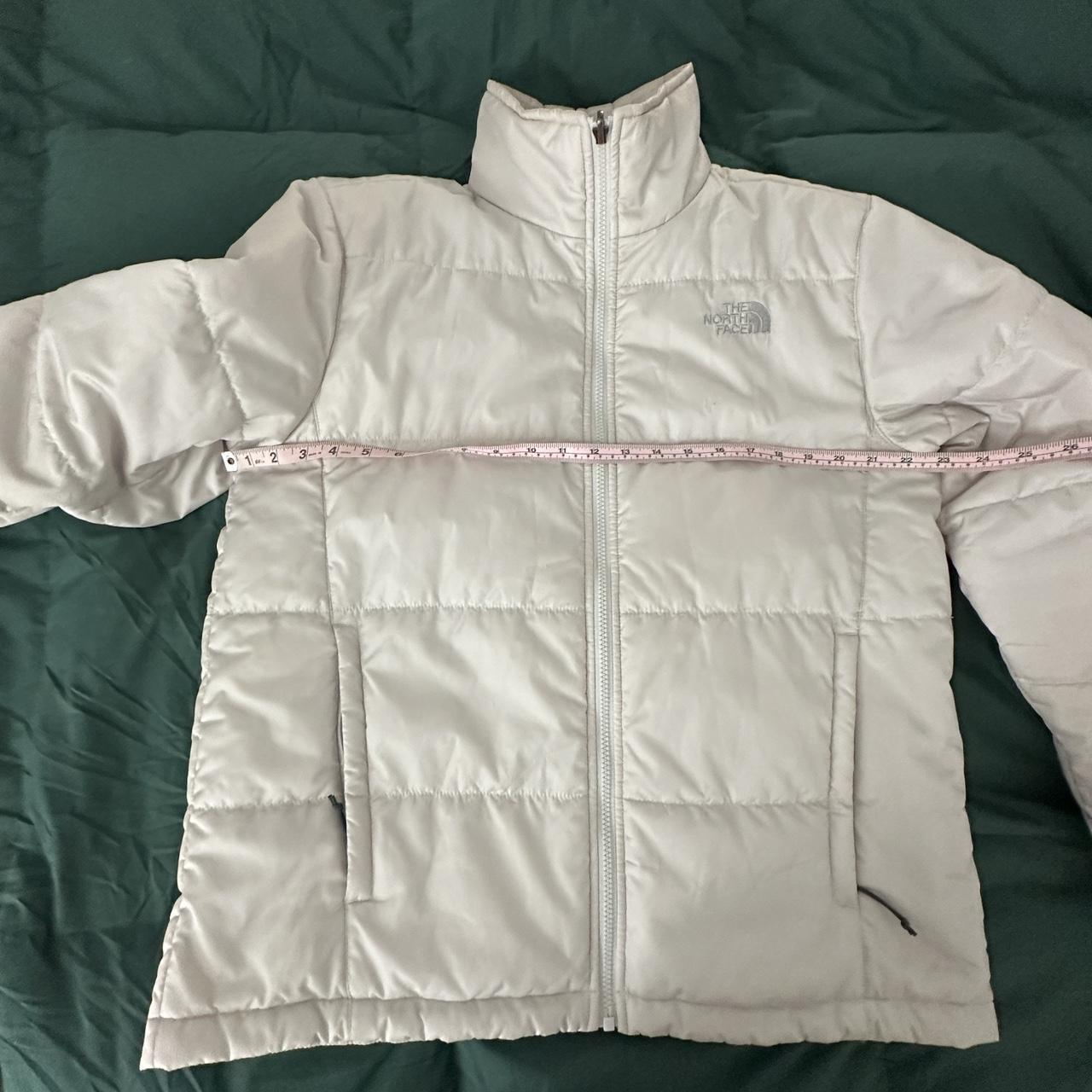 White North face puffer Depop