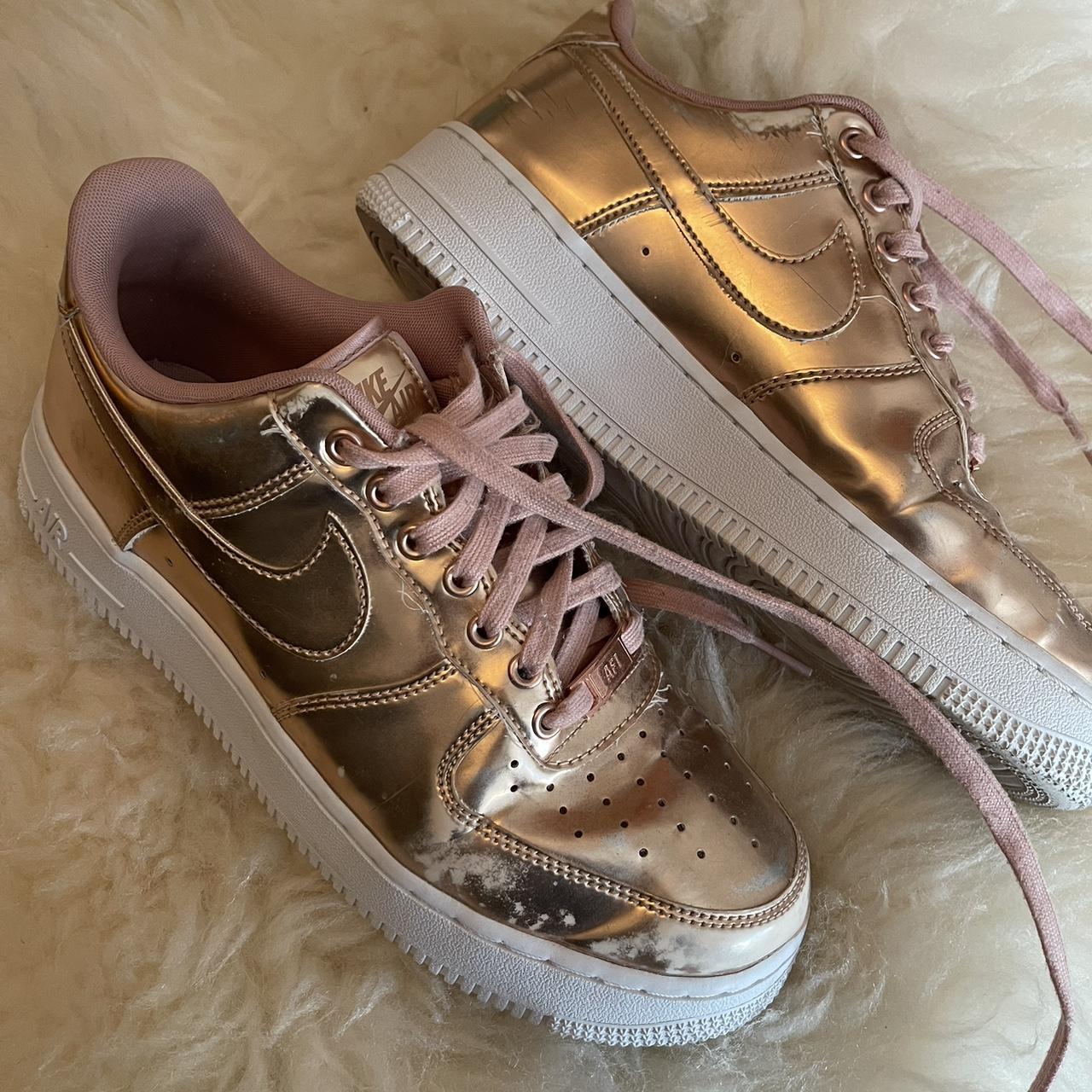 pink and navy nike trainers