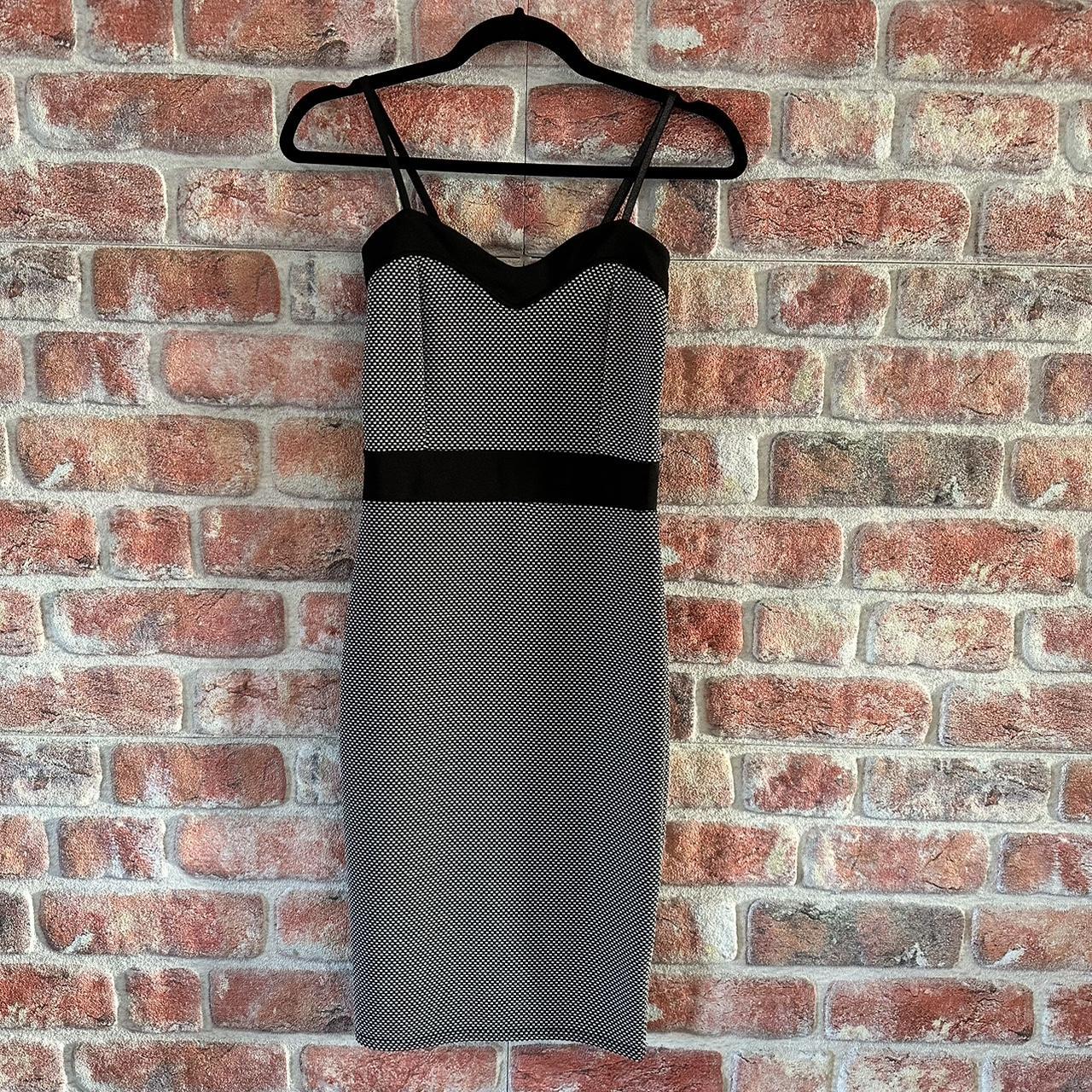 New Look Women's White and Black Dress | Depop