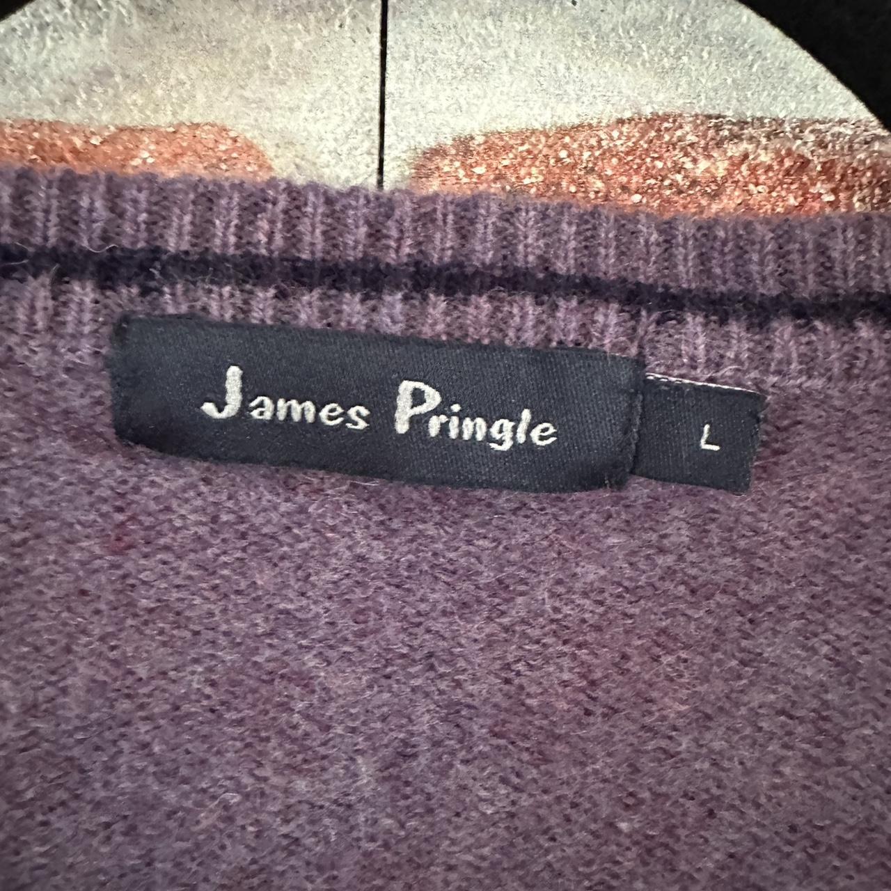 Purple Vintage Lambswool Jumper Size L Chest Depop